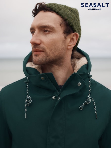 أخضر - Regular Seasalt Cornwall Tidesman Waterproof Coat