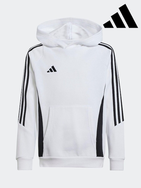 adidas White Black Tiro 24 Sweat Hoodie (112570) | $48