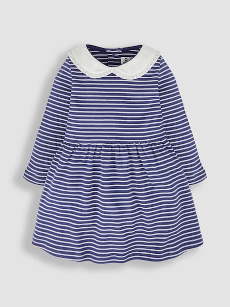 JoJo Maman Bébé Navy Peter Pan Jersey Dress (112964) | €34 - €39