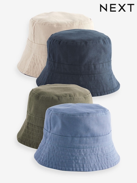 Navy Blue/Khaki Green Reversible Bucket 100% Cotton Hat 2 Pack (113168) | €8