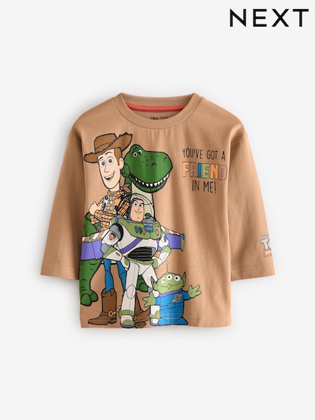 Tan Brown Toy Story Long Sleeve T-Shirt (3mths-8yrs) (113196) | 34 QAR - 41 QAR