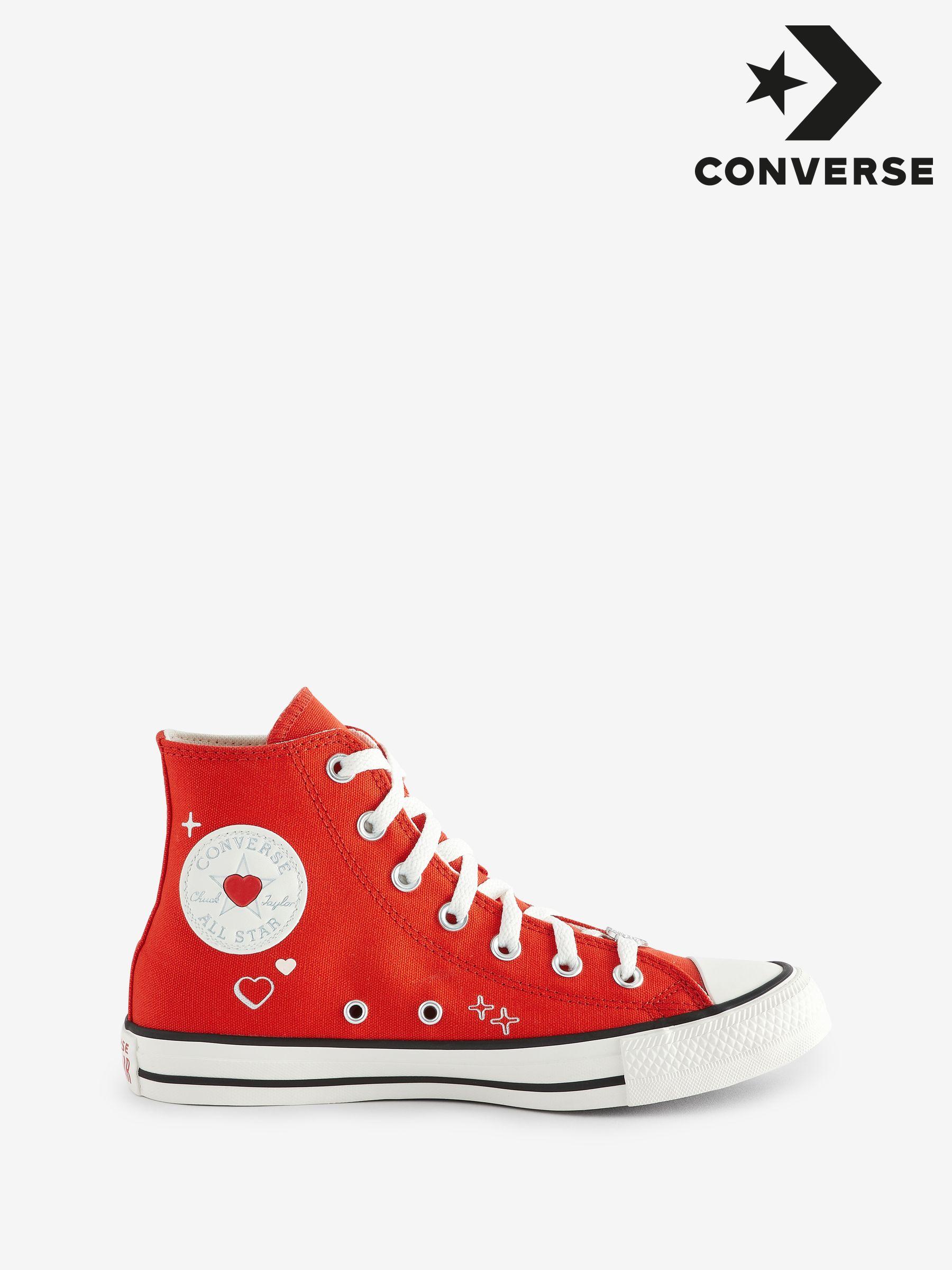 Red converse womens uk on sale