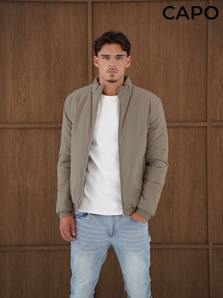 Green - Regular Capo Padded Bomber Jacket