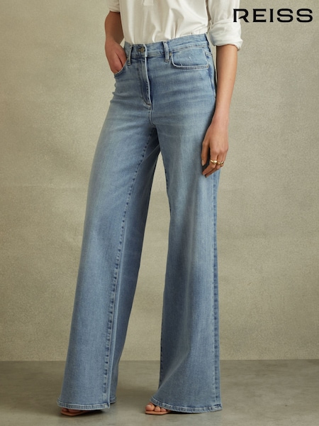 Reiss Light Blue Ameria Palazzo Jeans (114098) | €244