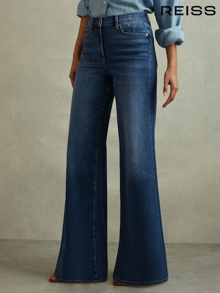 Умеренный синий - Reiss Ameria Palazzo Jeans (114173) | €256