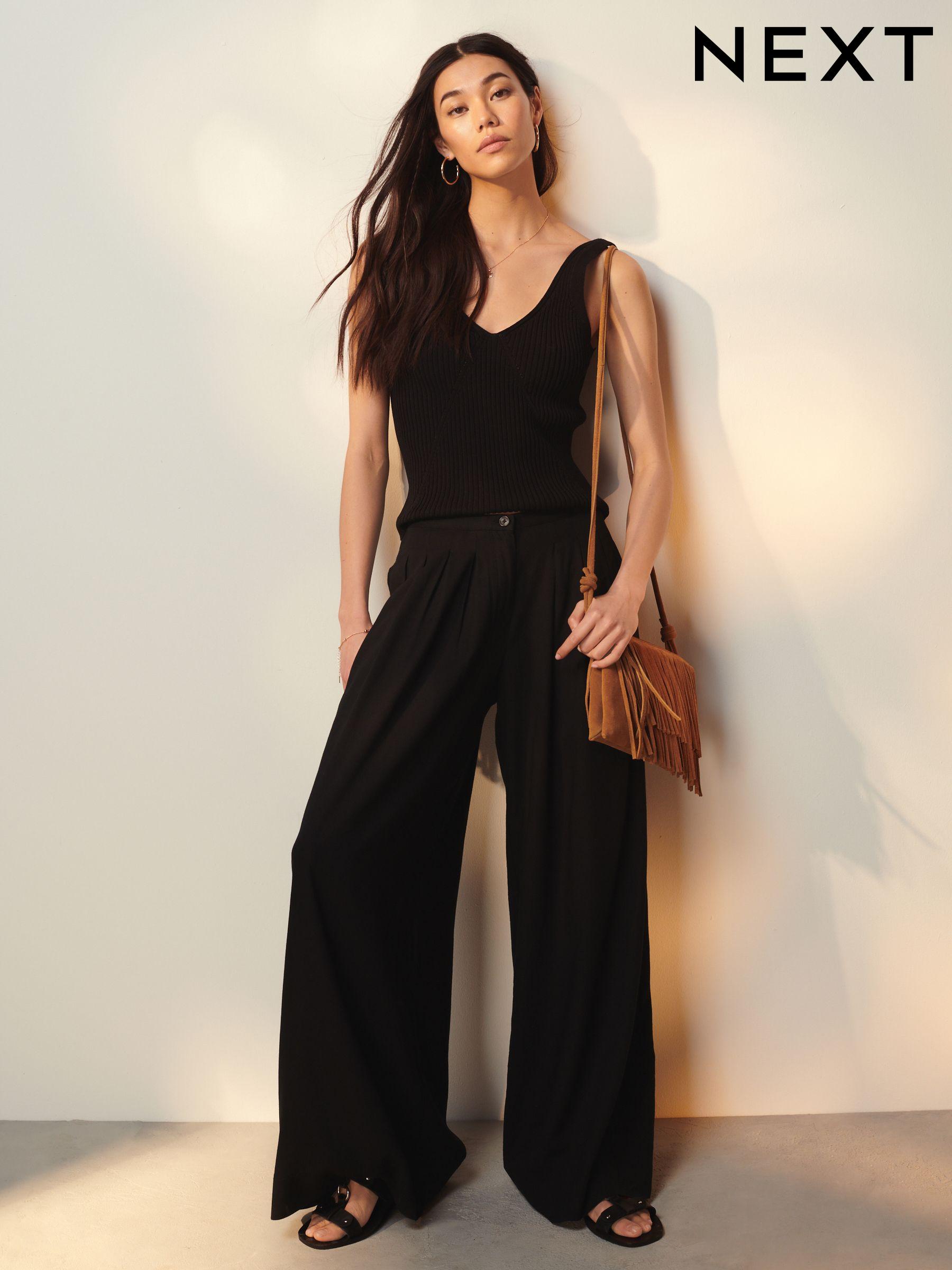 Women's smart black trousers next discount