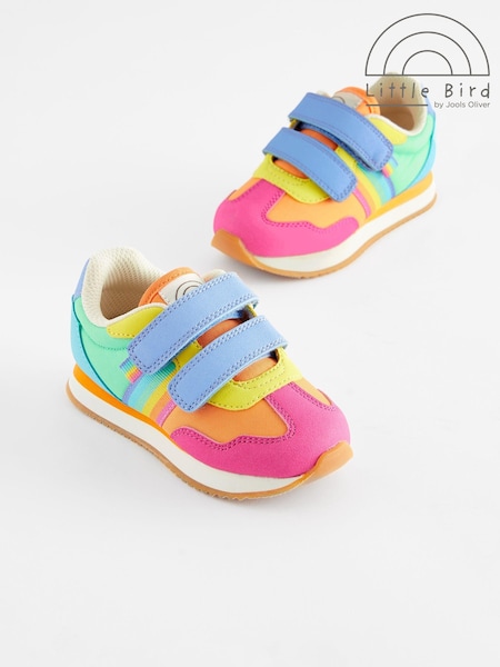 Little Bird by Jools Oliver Multi Pastel Younger Colourful Rainbow Retro Runner Trainers (114890) | 1,562 UAH - 1,802 UAH