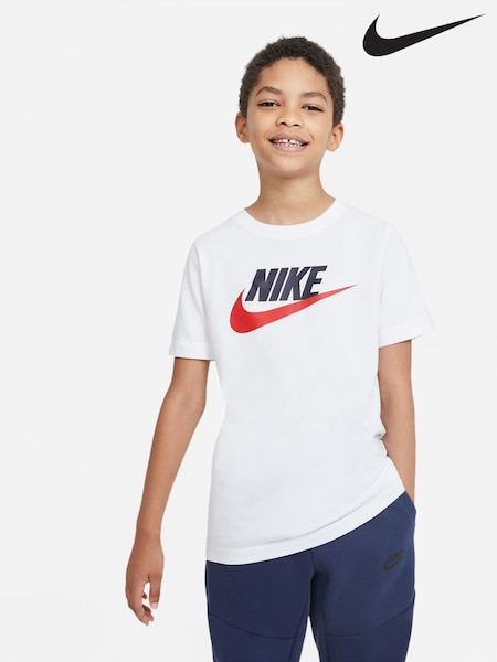 Nike White 100% Cotton Futura Icon T-Shirt (114982) | €12