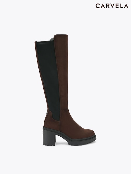 Brown - Carvela Boulder High Leg Boots