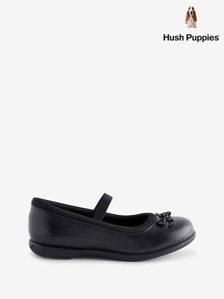 Hush Puppies Leather Betty Black Shoes (115788) | €31