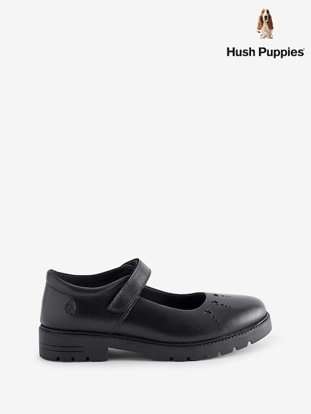 Piele neagră - Negru Pantofi lăcuit pentru Hush Puppies Sabrina senior (115804) | 204 LEI