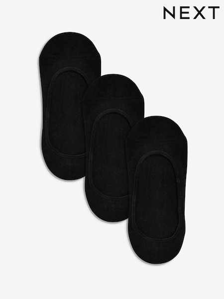 黑色 - Low Cut Invisible Footsie Socks 3 Pack (115851) | HK$59