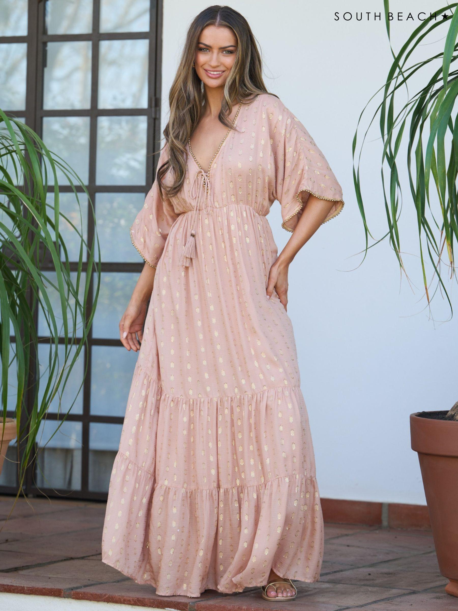 Womens summer dresses with sleeves cheap