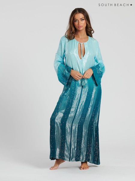 South Beach Ombre Metallic Maxi Kaftan (116555) | 28 €
