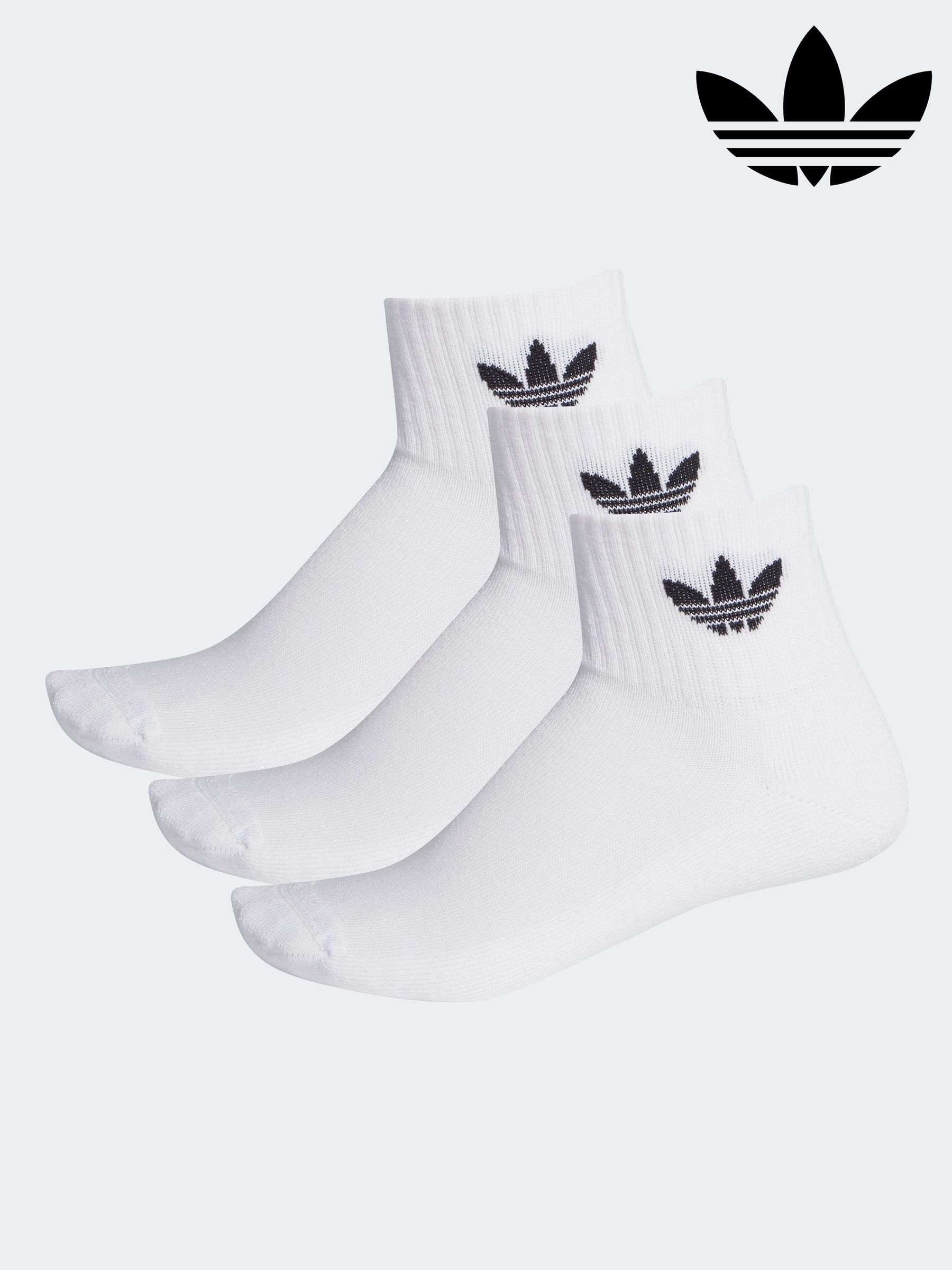 Adidas white trainer socks store