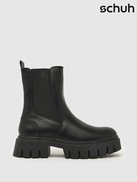 Schuh Amsterdam Chunky Chelsea Black Boots (117211) | € 59