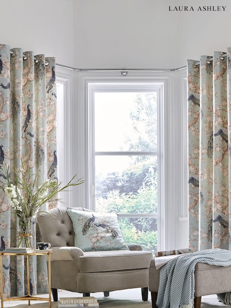 Laura Ashley Belvedere Lined Eyelet 100% Cotton Curtains (117322) | 101 € - 195 €