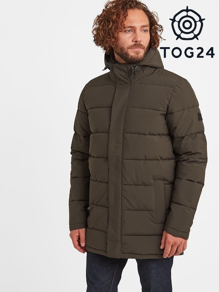 Tog 24 Dark Khaki Green Watson Long Insulated Jacket (117659) | €46