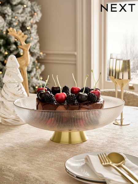 Glass Extra Large Footed Bowl (117709) | ‏178 ر.س.‏