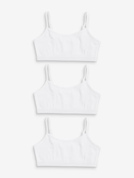 Blanc - Tops Raccourci à bretelles 3 Lot (5-16ans) (117841) | € 6 - € 9