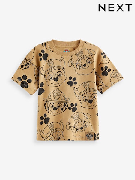 Tan Brown PAW Patrol All-Over-Printed License T-Shirt (3mths-8yrs) (117915) | €4 - €6