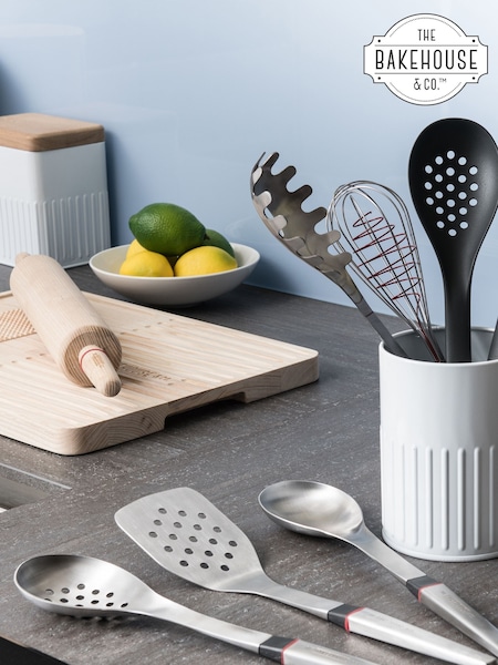 Bakehouse Silver Stainless Steel Slotted Spoon (117938) | €13.50
