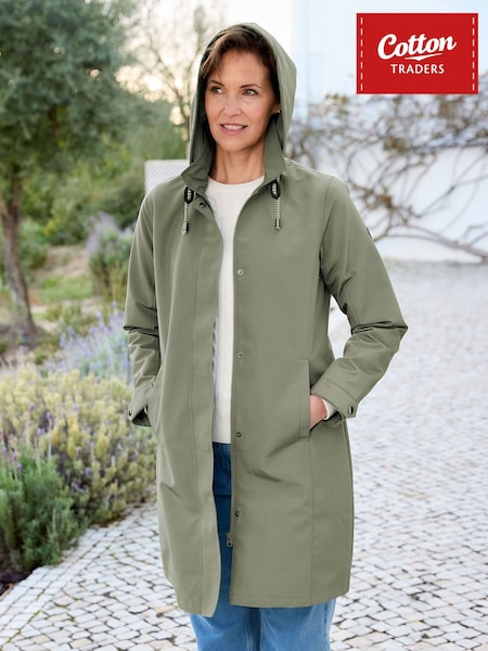 Verde - Chaqueta impermeable de Cotton Traders
