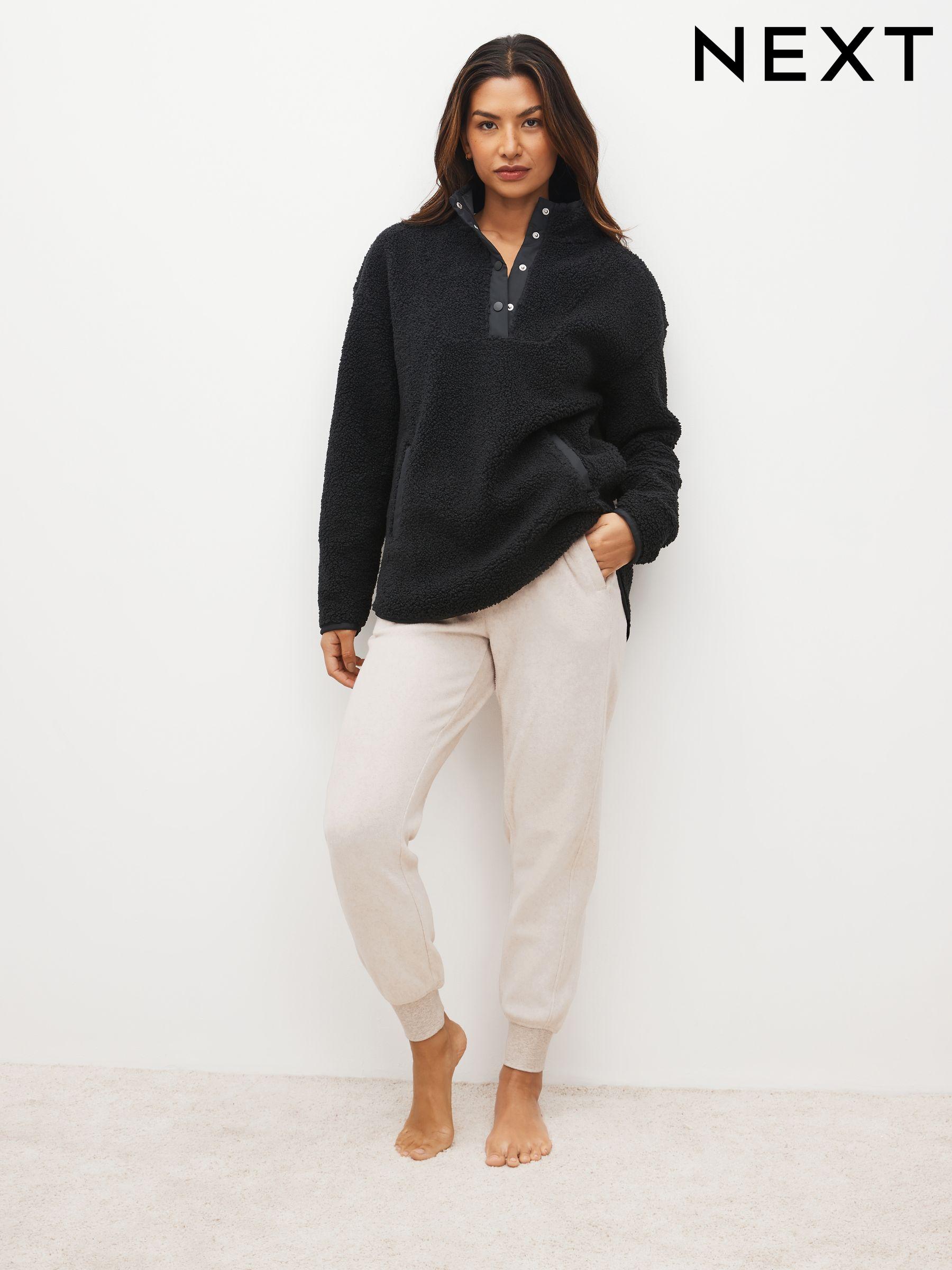 Cream fleece joggers 2025