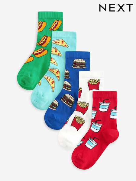 Leuchtende Lebensmittel-Grafik - Cotton Rich Socks 5 Pack (118664) | 8 € - 10 €