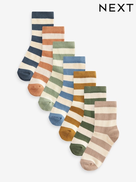 Breiter Streifen - Cotton Rich Socks 7 Pack (118824) | 11 € - 14 €
