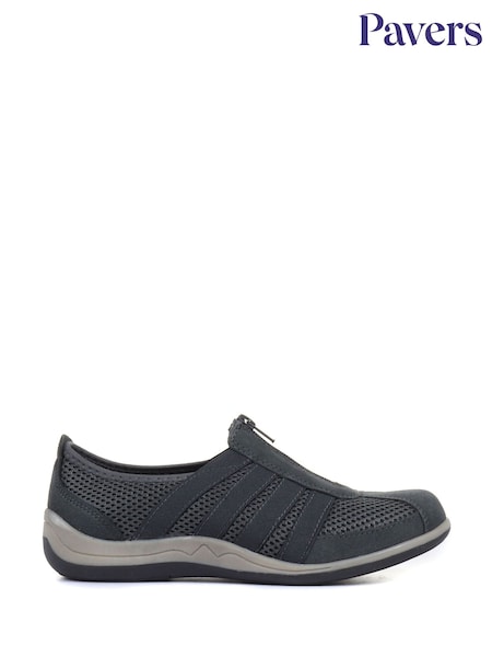 Pavers Grey Pavers Ladies Casual Zip Up Trainers (119564) | €54