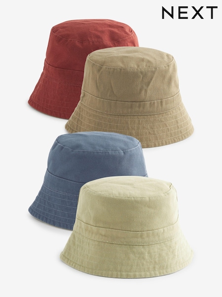Zelena/mornarsko modra - Reversible Bucket 100% Cotton Hat 2 Pack (119614) | € 8