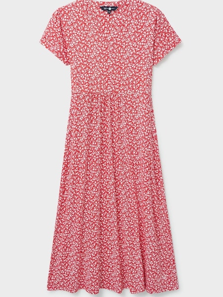 Crew Clothing Company Multi Blue Floral Print  Jersey Dress (119716) | €41.50