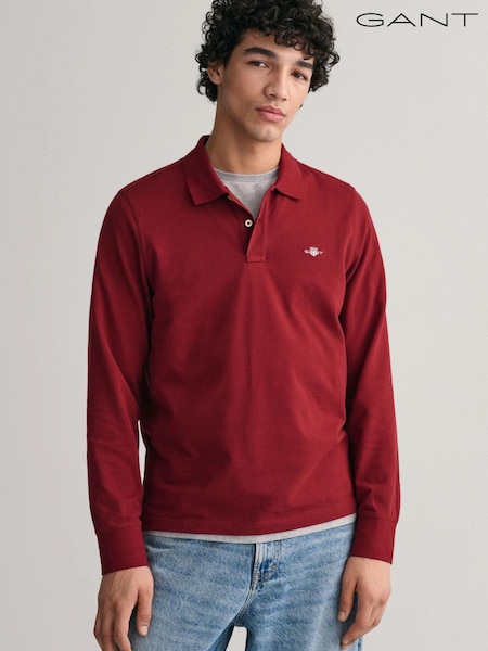 GANT Regular Fit Shield Long Sleeve Polo Shirt (120382) | €59