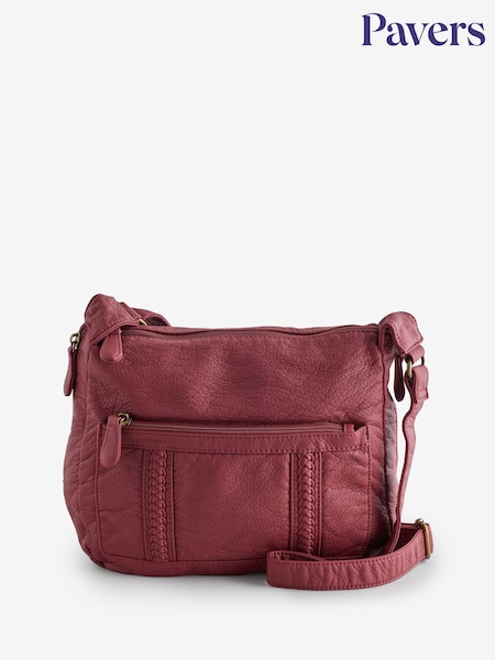Burgundy - Pavers Cross-body Bag