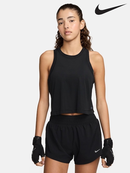 Negru - Top cu vestă clasică respirabilă Nike Dri-FIT One (120919) | 137 LEI
