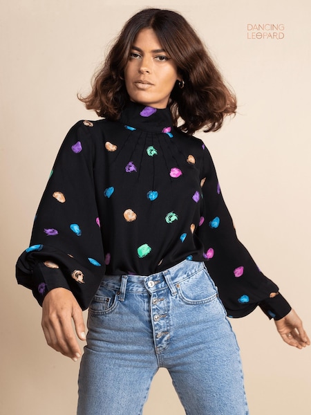 Dancing Leopard Margo Pintuck Blouse (121269) | €23