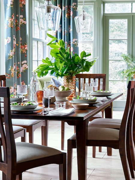 Laura Ashley Dark Chestnut Garrat 6-8 Seater Extending Dining Table (121870) | €1,317