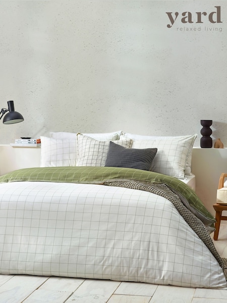 Yard Howarth Check 100% Cotton Reversible Duvet Cover Set (122672) | €50 - €88