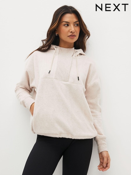 Ecru Fleece Hoodie (122920) | $34