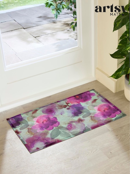 Artsy Mats Faded Floral Doormat
