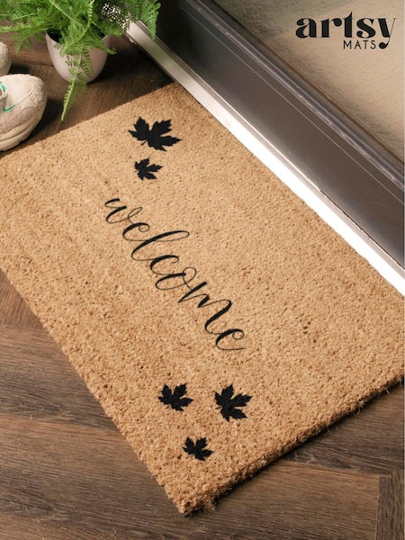 Artsy Mats Welcome Autumn Leaf Doormat