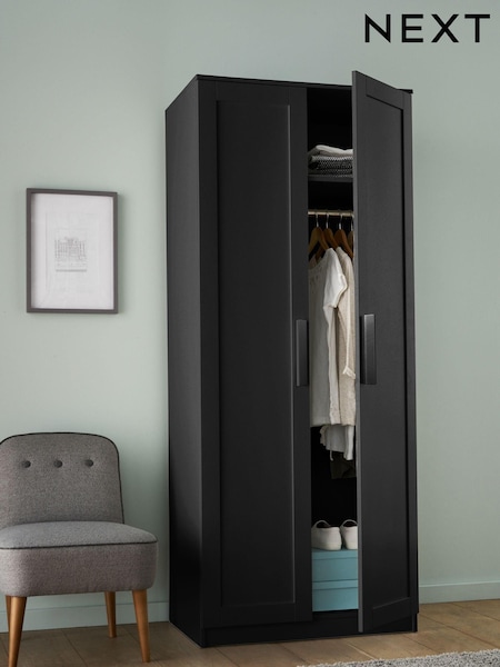 Black Flynn Double Wardrobe (124453) | €265