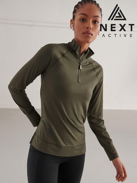 Waldgrün - Quarter Zip Long Sleeve Top (124649) | 7 €