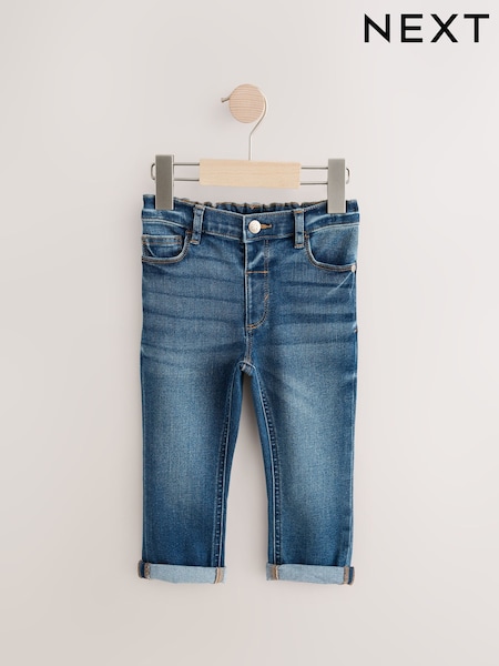 Mid Blue Denim Regular Fit Comfort Stretch Jeans (3mths-7yrs) (125222) | €15 - €18