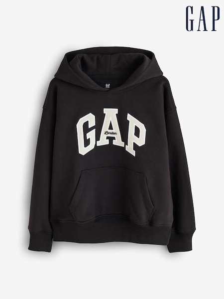Black - Gap London Arch Logo Hoodie (4-13yrs)