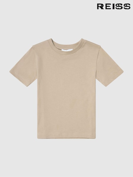 Reiss Stone Bless 13-14 yrs Cotton-Blend Jersey Crew-Neck T-Shirt (126069) | AED101