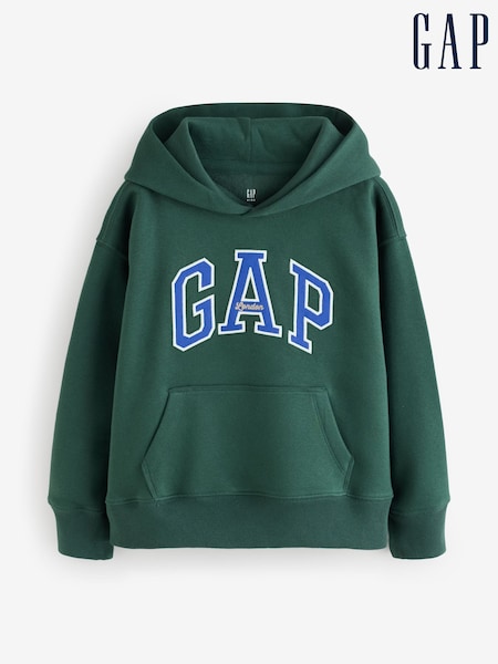 Green - Gap London Arch Logo Hoodie (4-13yrs)