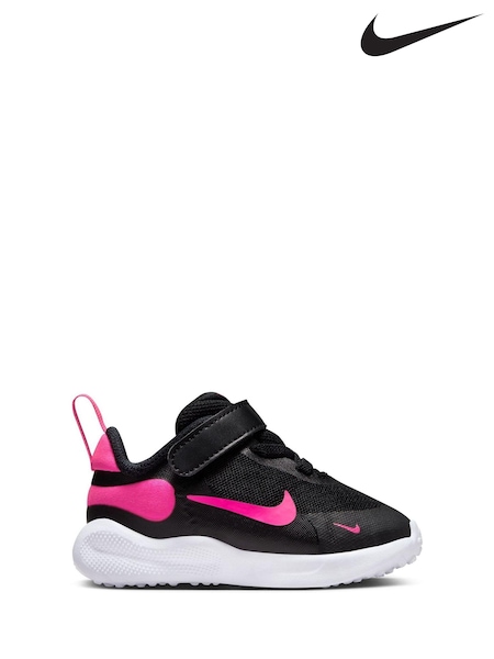 Negru/roz - Nike Infant Revolution 7 Trainers (126223) | 182 LEI