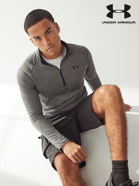 Under Armour Grey Fleece Quarter Zip Sweatshirt (126338) | AED320